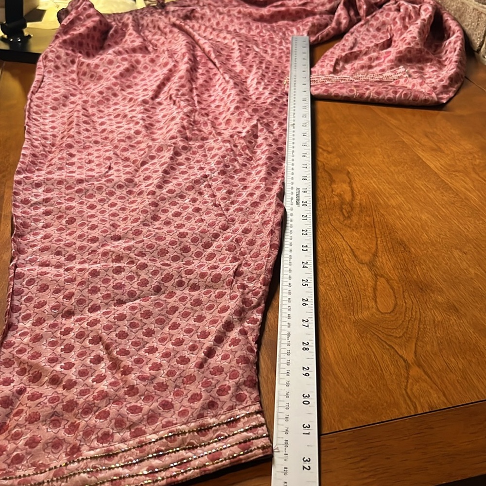 Farida Gupta Pink Patterned Pants XL - Picture 8 of 8
